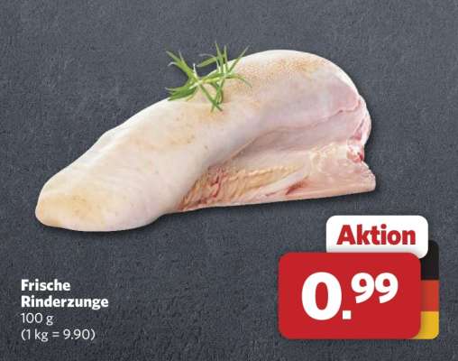 Frische Rinderzunge