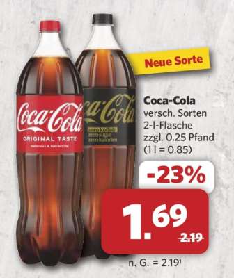 Coca Cola versch . Sorten