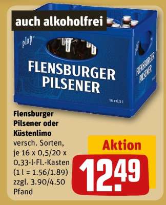 Flensburger Pilsener oder Küstenlimo