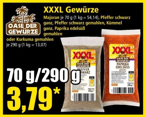 XXXL Gewürze