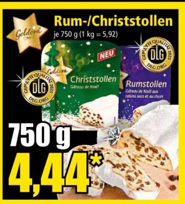 Rum-/Christstollen