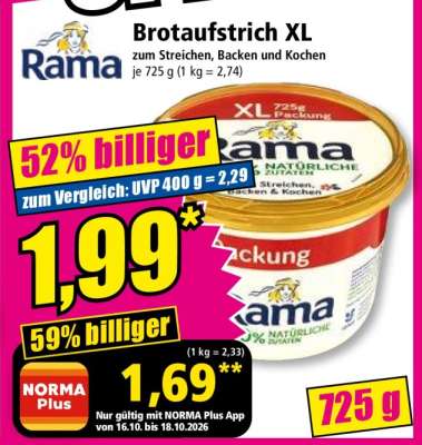 Rama Brotaufstrich XL