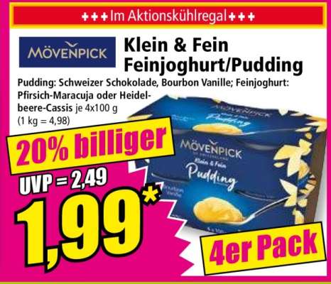 Klein & Fein Feinjoghurt/Pudding