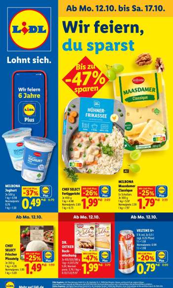 Prospekte Lidl - 12.10.2026 - 17.10.2026.