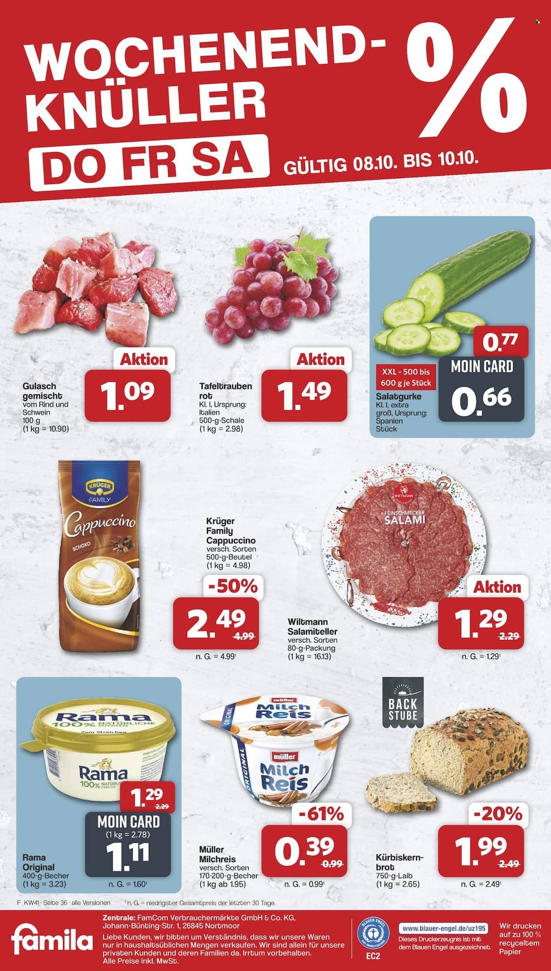 famila Prospekte  - 5.10.2026 - 10.10.2026. Seite 38