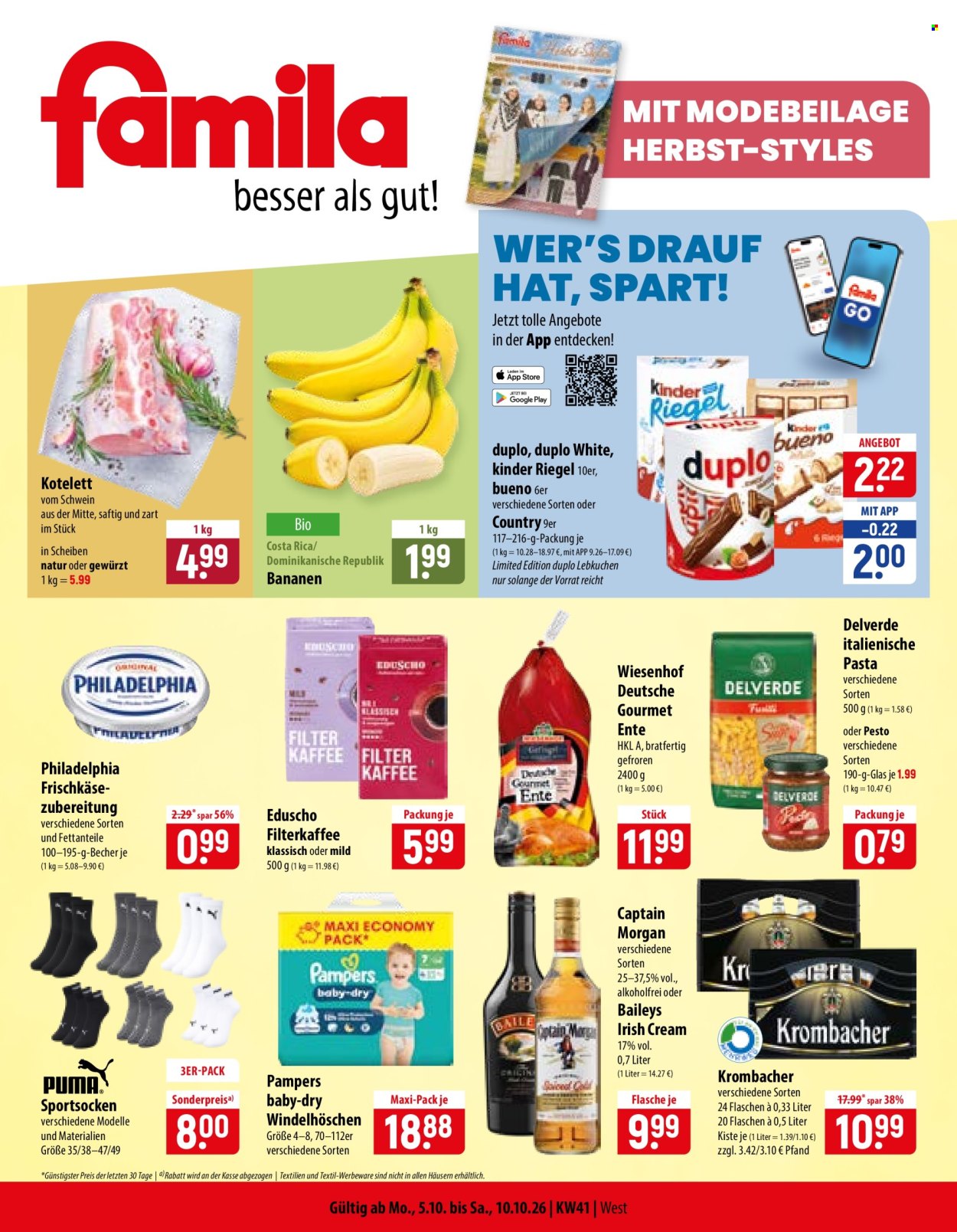 famila Prospekte  - 5.10.2026 - 10.10.2026. Seite 1