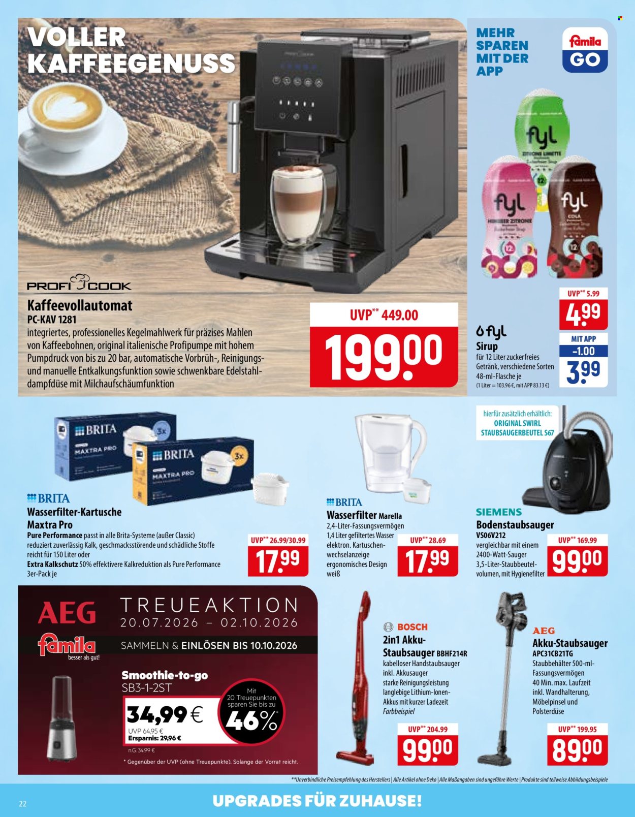 famila Prospekte  - 5.10.2026 - 10.10.2026. Seite 22