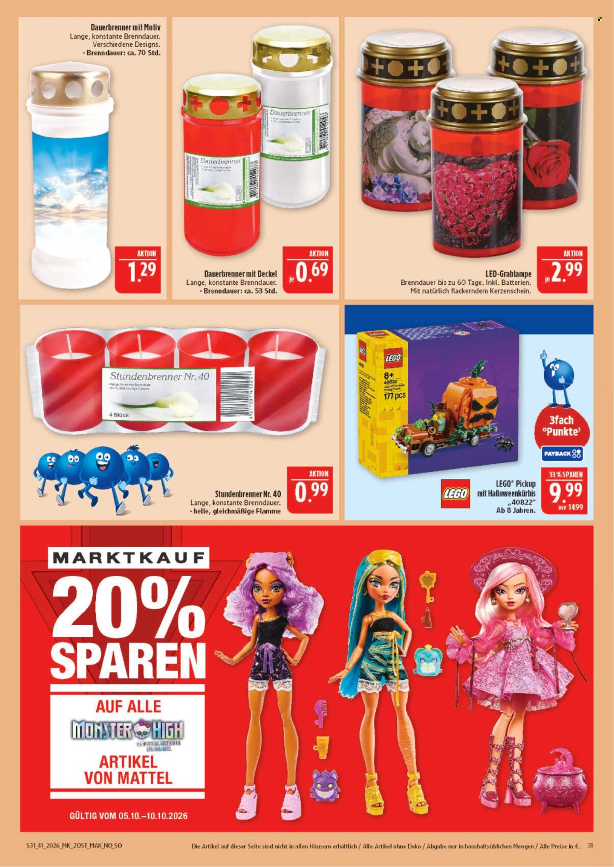 Marktkauf Prospekte  - 5.10.2026 - 10.10.2026. Seite 31