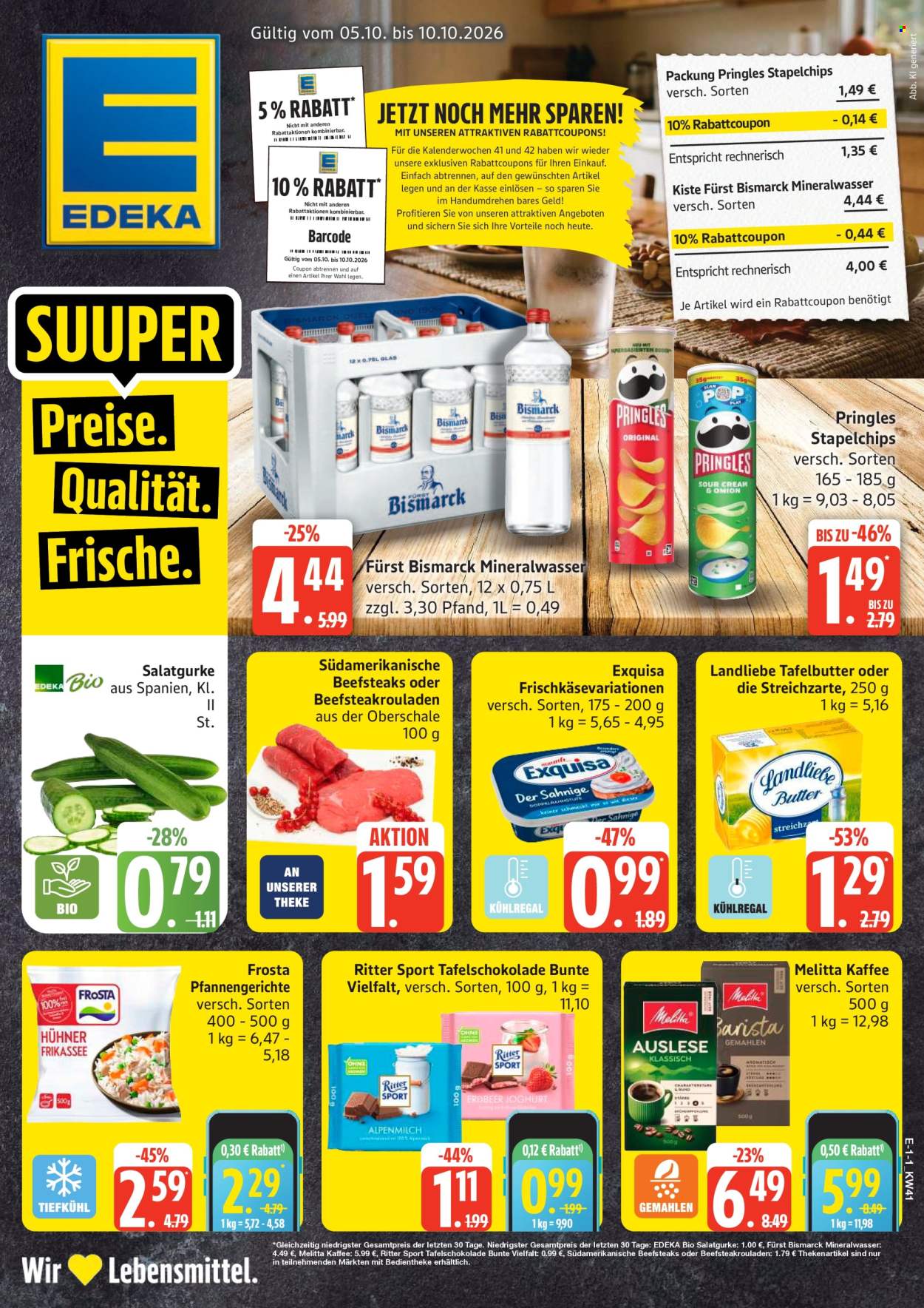 Edeka Prospekte  - 5.10.2026 - 10.10.2026. Seite 1