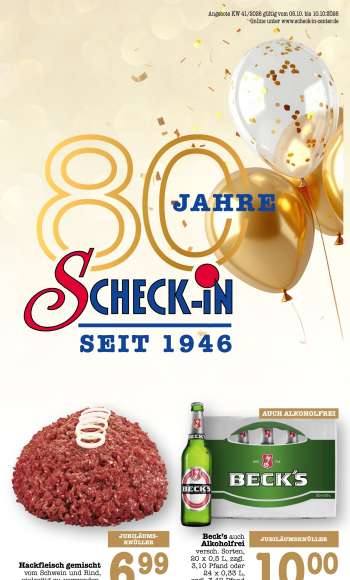 Prospekte Scheck-in - 5.10.2026 - 10.10.2026.