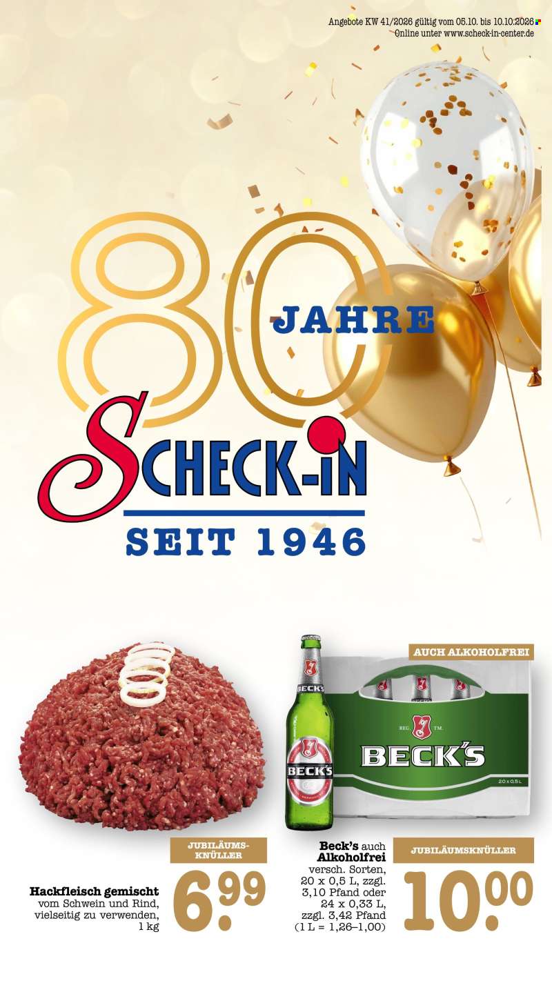 Prospekte Scheck-in - 5.10.2026 - 10.10.2026.