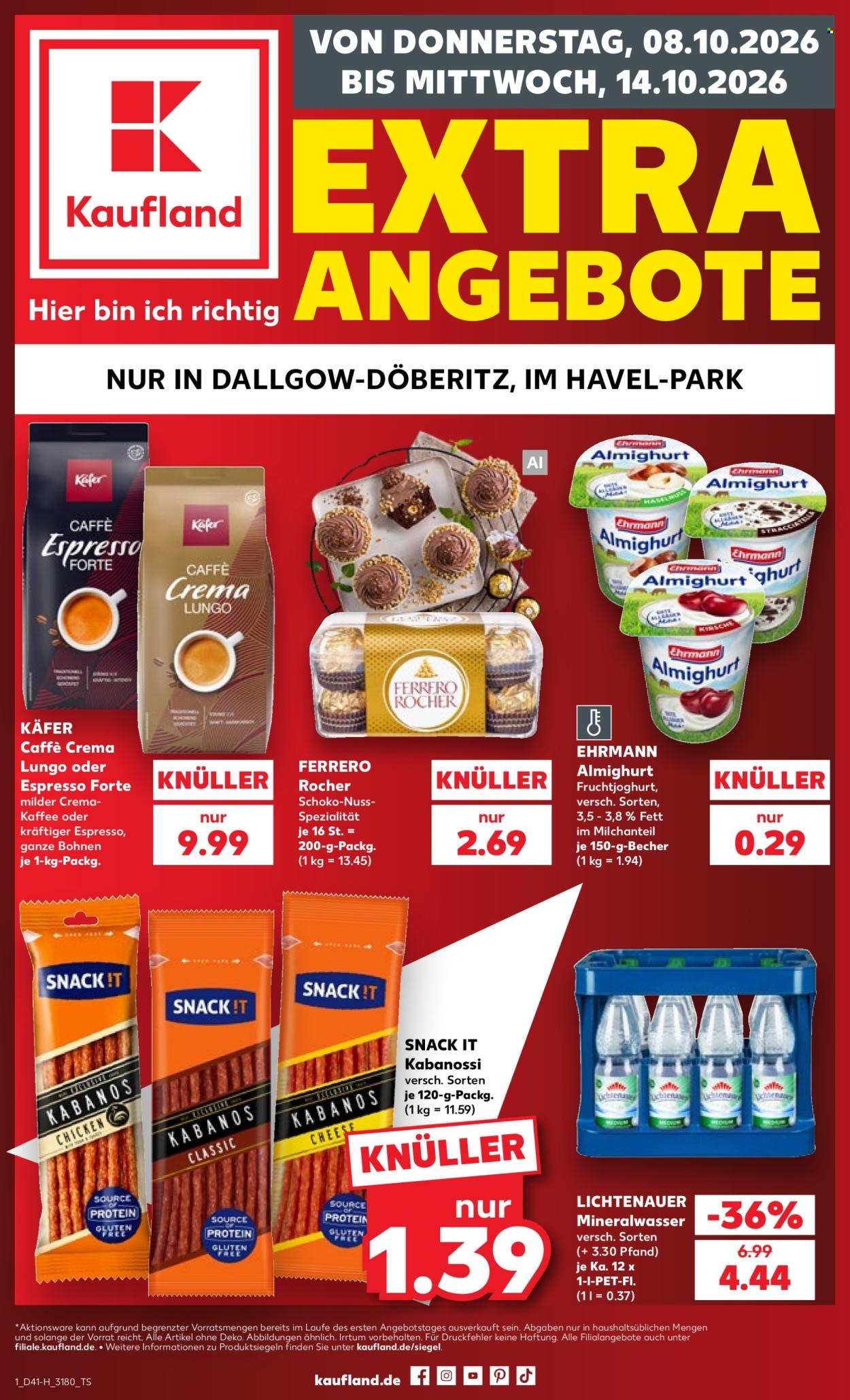 Leták Kaufland - 8.10.2026 - 14.10.2026. Strana 1