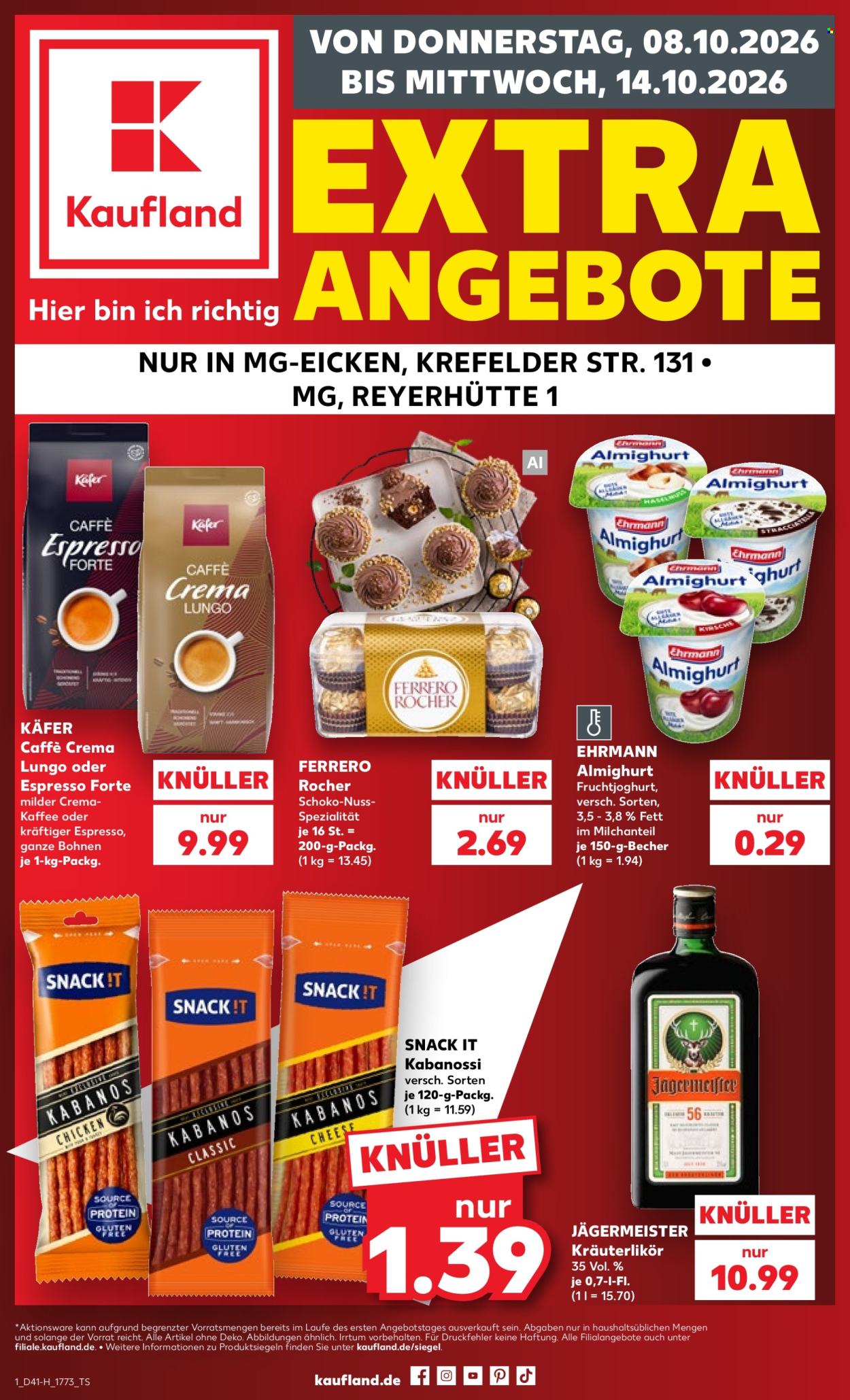 Leták Kaufland - 8.10.2026 - 14.10.2026. Strana 1
