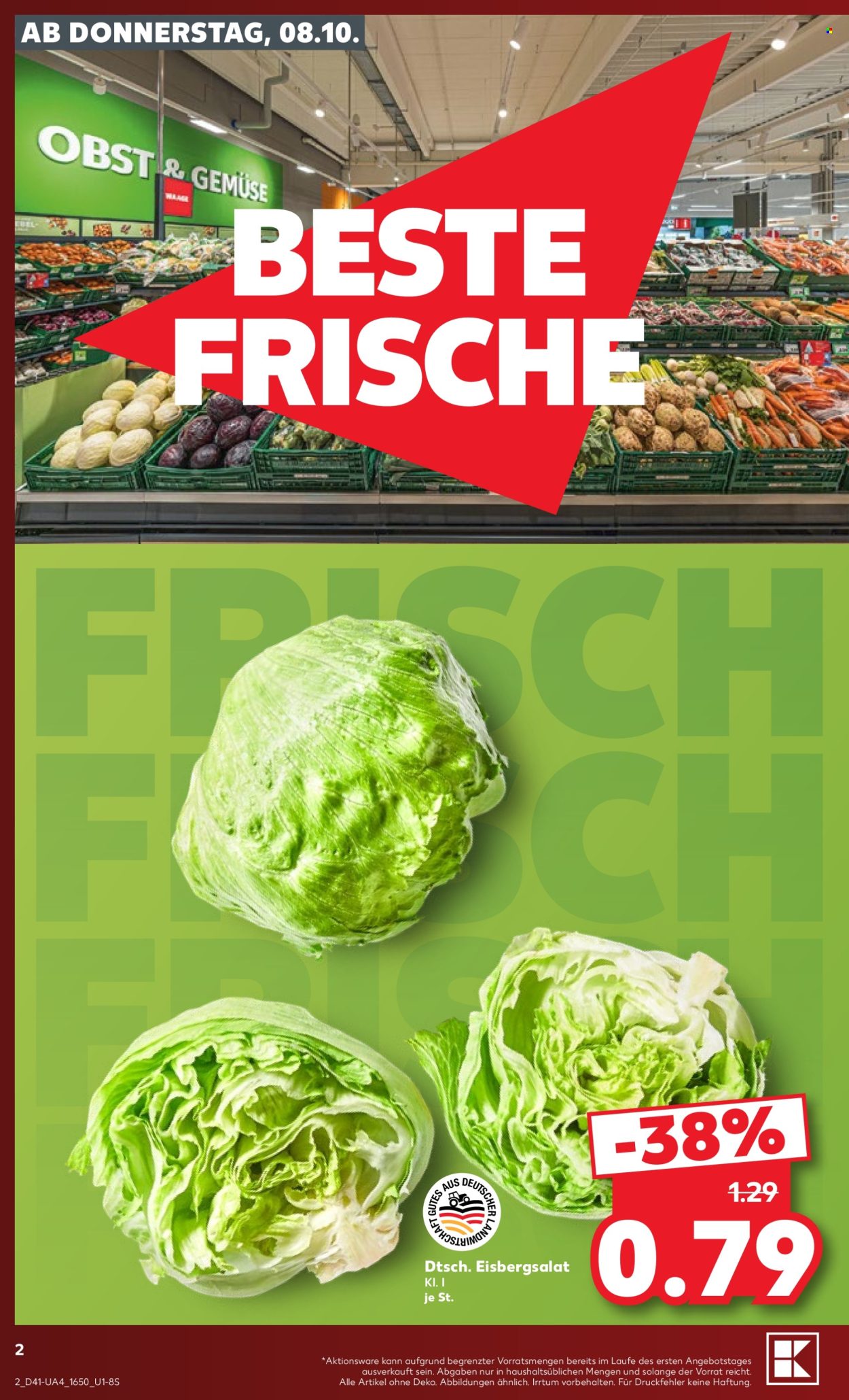 Kaufland Prospekte  - 8.10.2026 - 14.10.2026. Seite 2