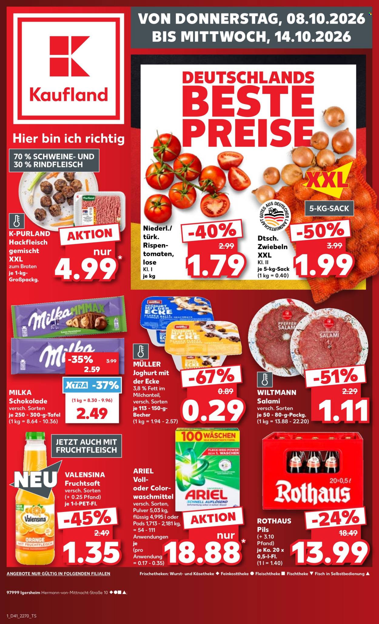 Leták Kaufland - 8.10.2026 - 14.10.2026. Strana 1