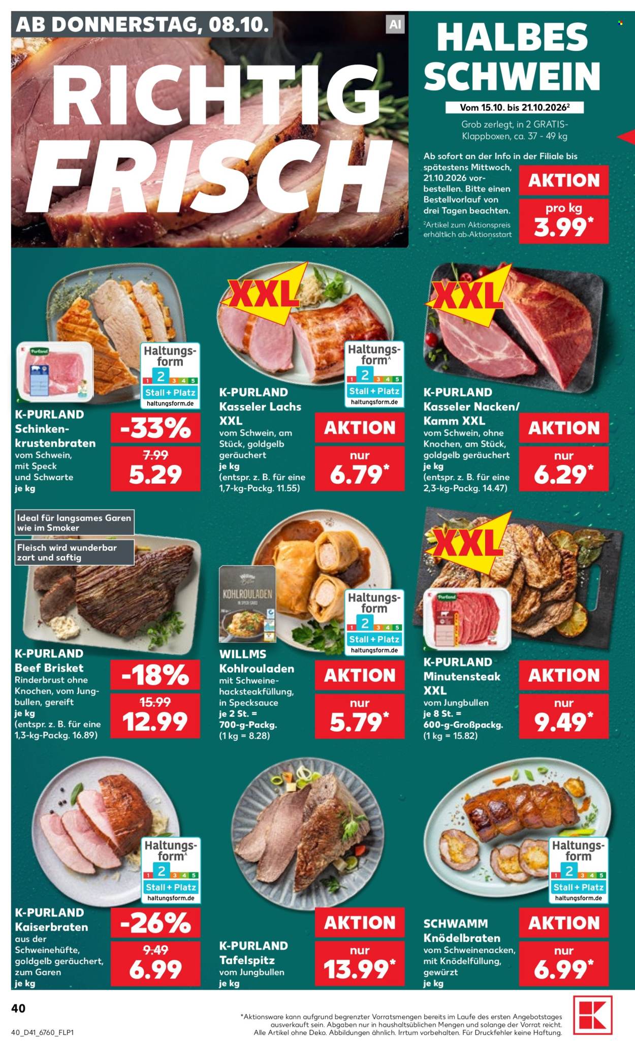 Kaufland Prospekte  - 8.10.2026 - 14.10.2026. Seite 40