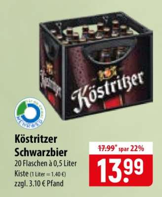 KÖSTRITZER Schwarzbier°