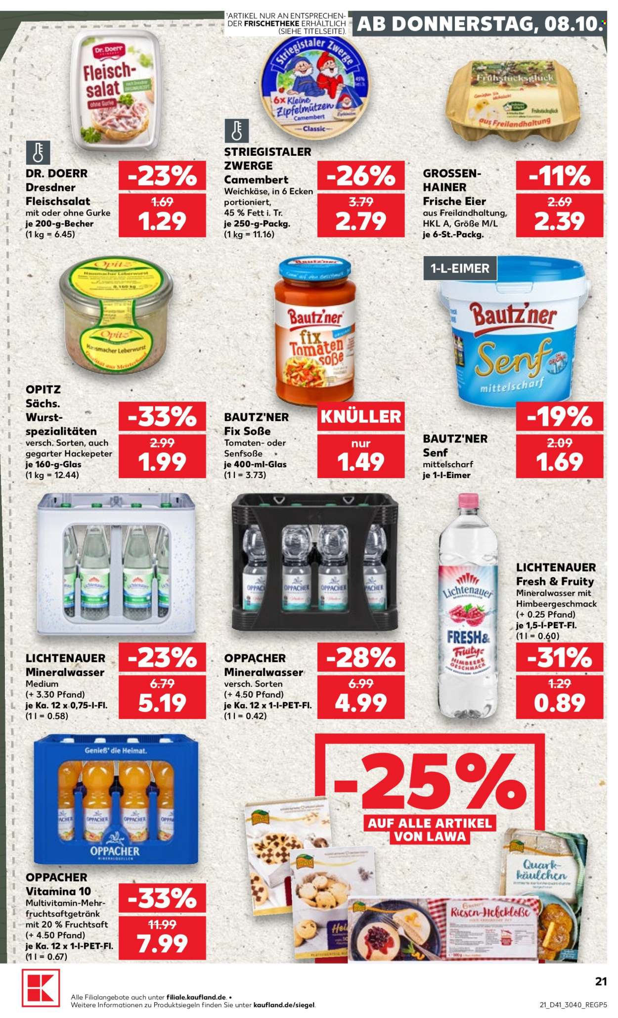 Kaufland Prospekte  - 8.10.2026 - 14.10.2026. Seite 21