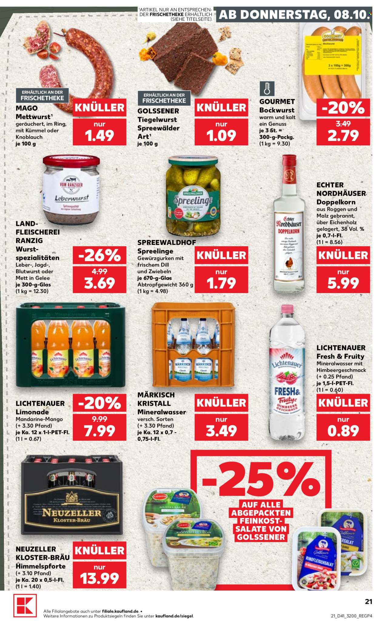 Kaufland Prospekte  - 8.10.2026 - 14.10.2026. Seite 21