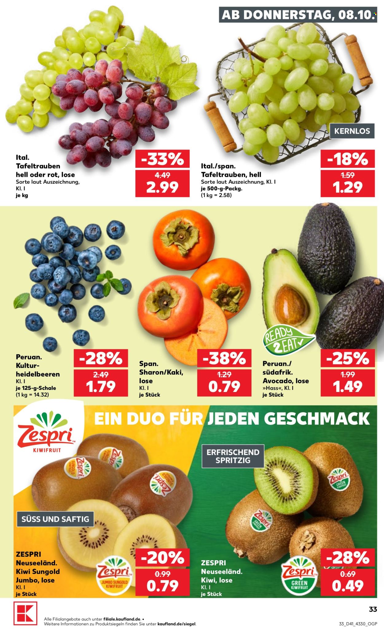 Kaufland Prospekte  - 8.10.2026 - 14.10.2026. Seite 33