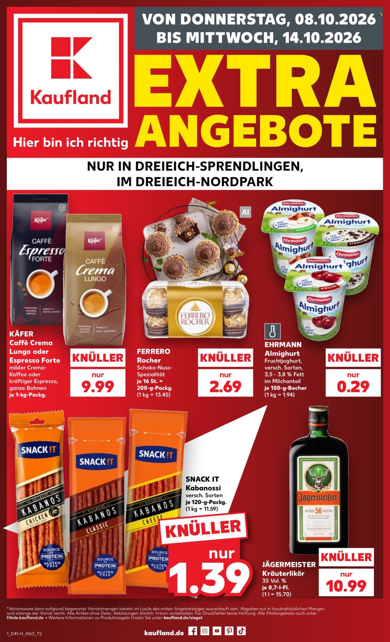 Kaufland Prospekte  - 8.10.2026 - 14.10.2026. Seite 1