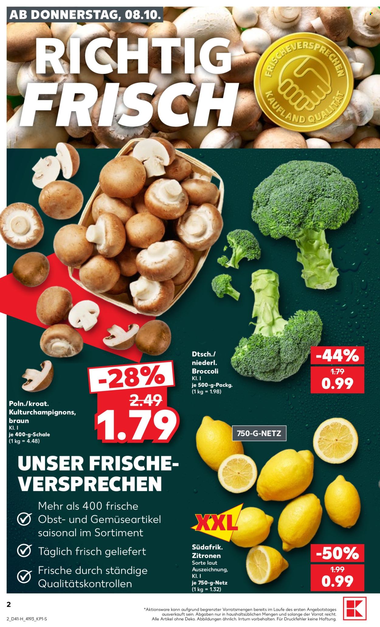 Leták Kaufland - 8.10.2026 - 14.10.2026. Strana 2