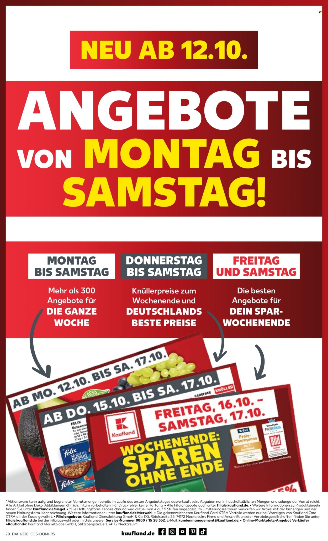 Kaufland Prospekte  - 8.10.2026 - 14.10.2026. Seite 70