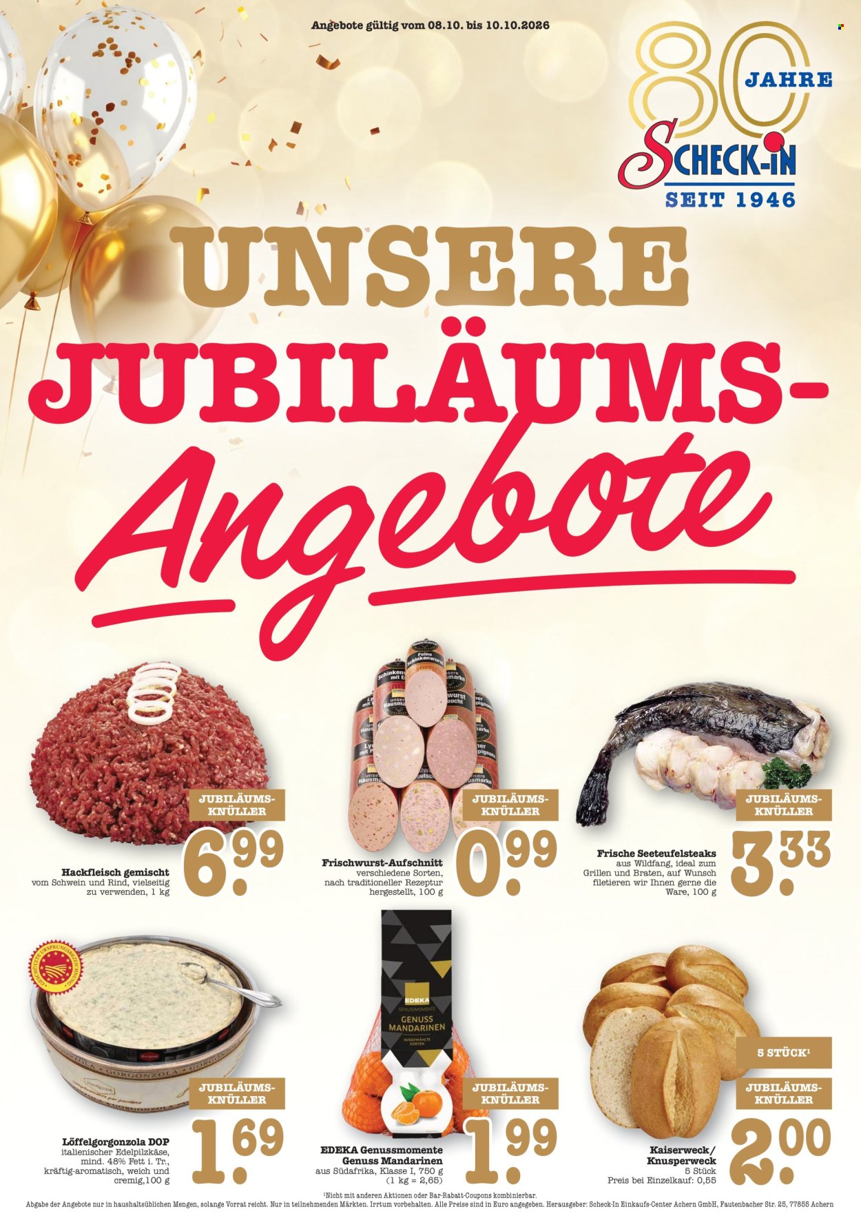Scheck-in Prospekte  - 5.10.2026 - 10.10.2026. Seite 1