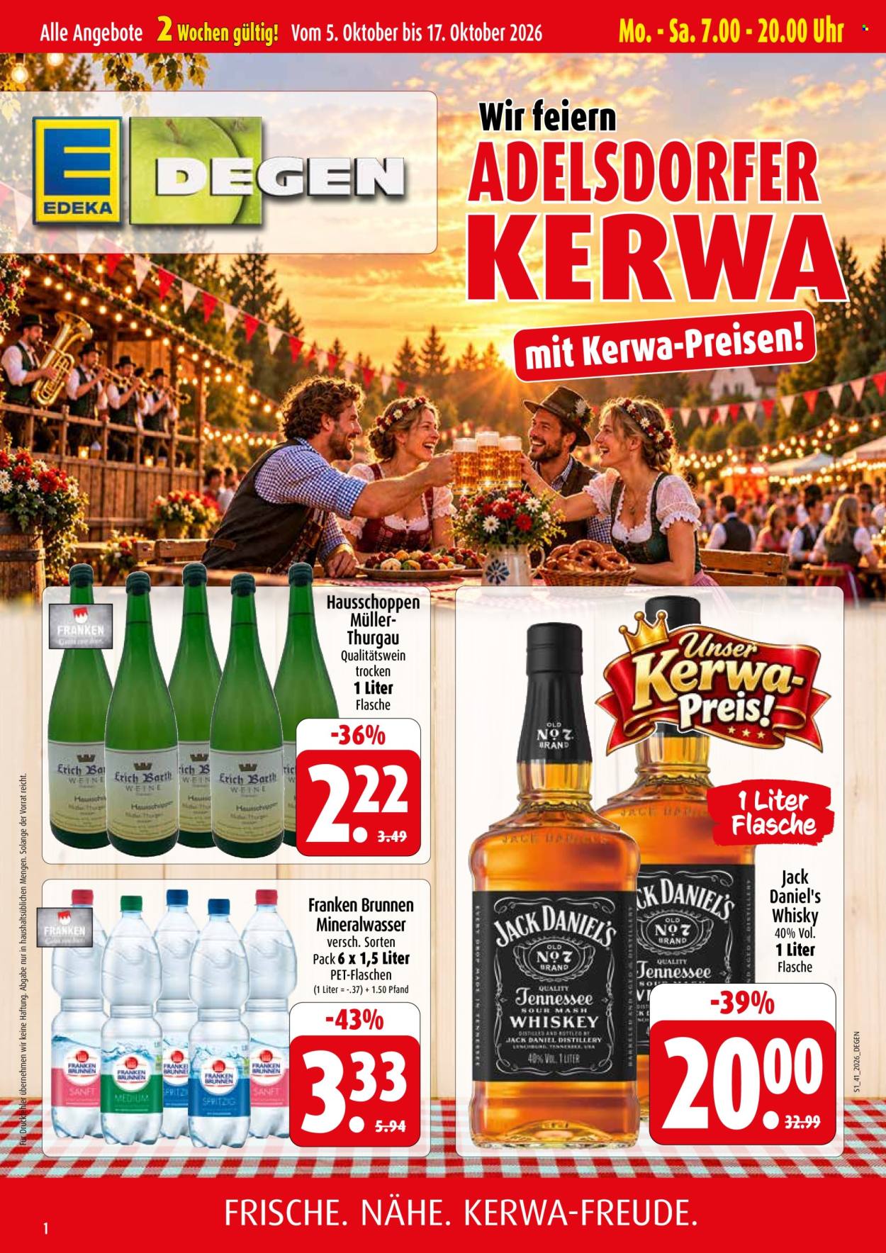 Edeka Prospekte  - 5.10.2026 - 10.10.2026. Seite 1