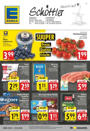 Prospekte Edeka - 5.10.2026 - 10.10.2026.