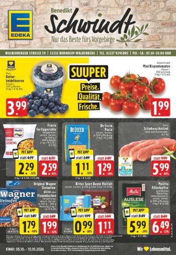 Prospekte Edeka - 5.10.2026 - 10.10.2026.