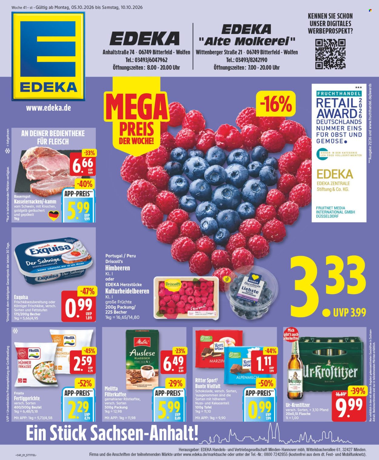Edeka Prospekte  - 5.10.2026 - 10.10.2026. Seite 1