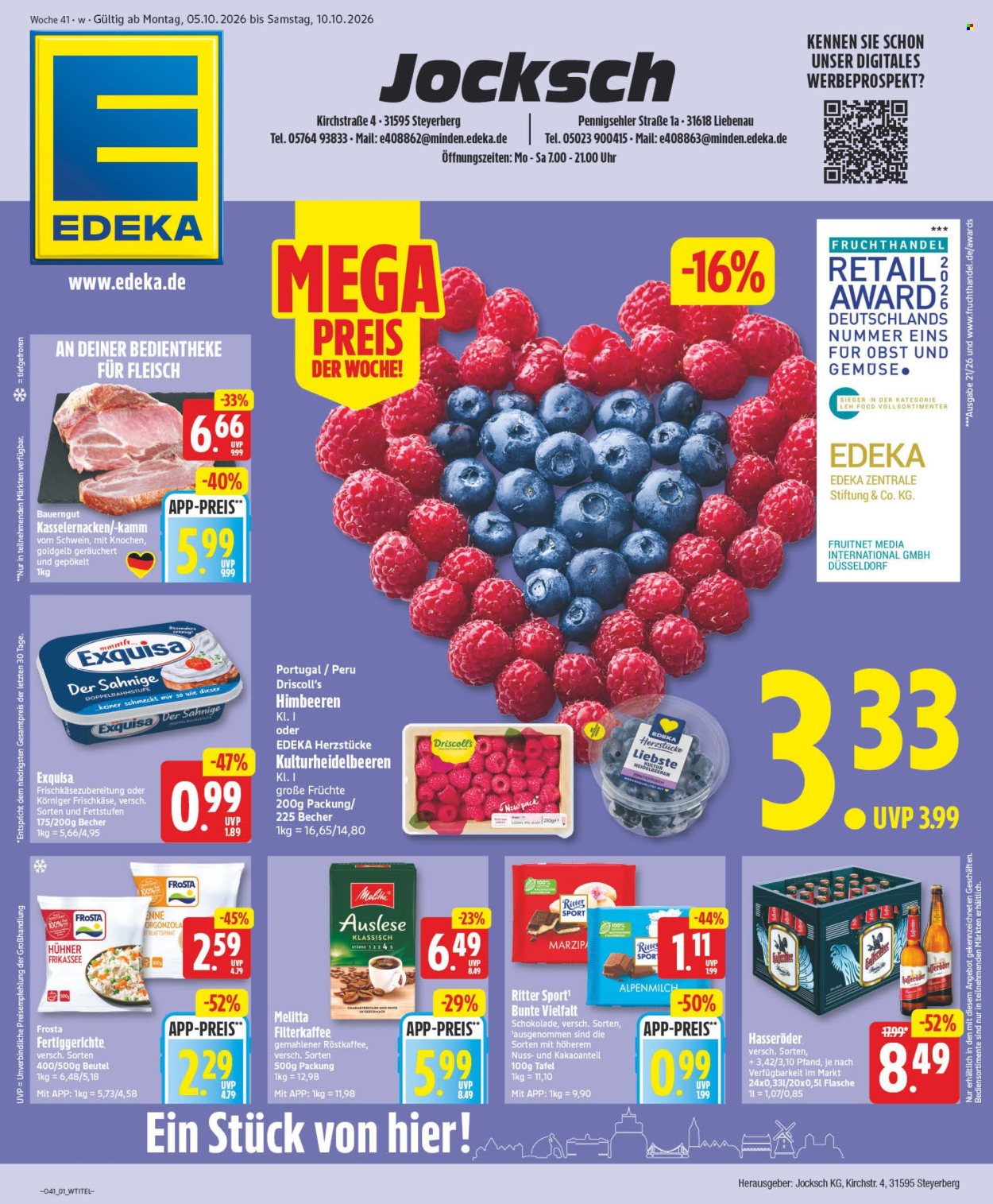 Edeka Prospekte  - 5.10.2026 - 10.10.2026. Seite 1