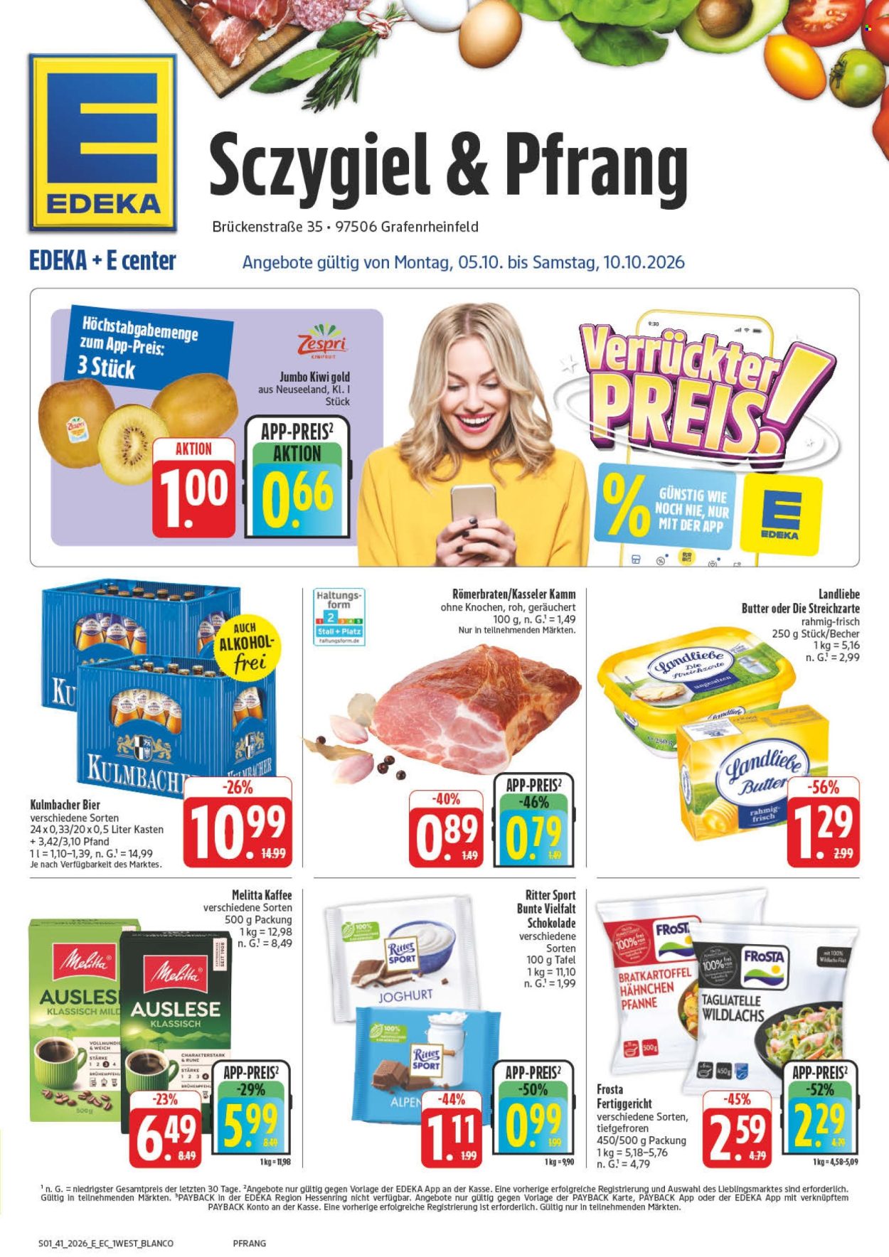 Edeka Prospekte  - 5.10.2026 - 10.10.2026. Seite 1