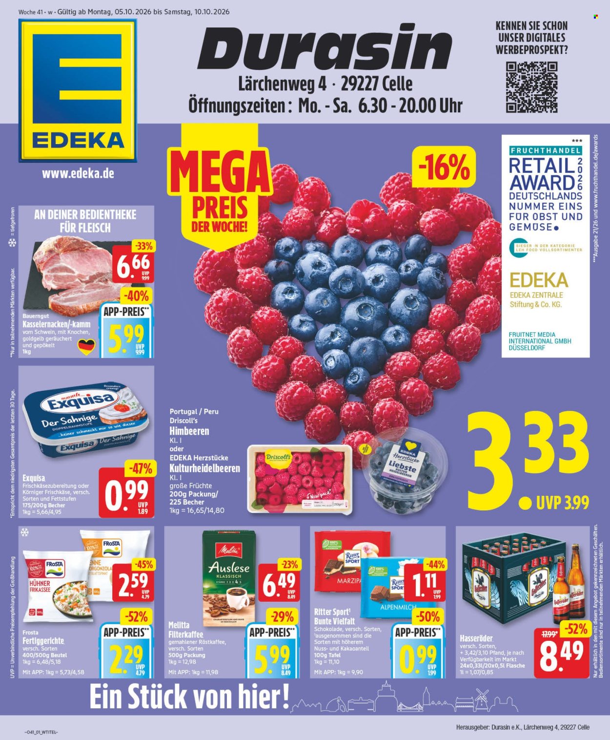 Edeka Prospekte  - 5.10.2026 - 10.10.2026. Seite 1