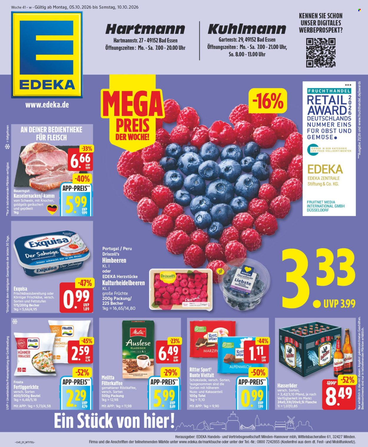 Edeka Prospekte  - 5.10.2026 - 10.10.2026. Seite 1