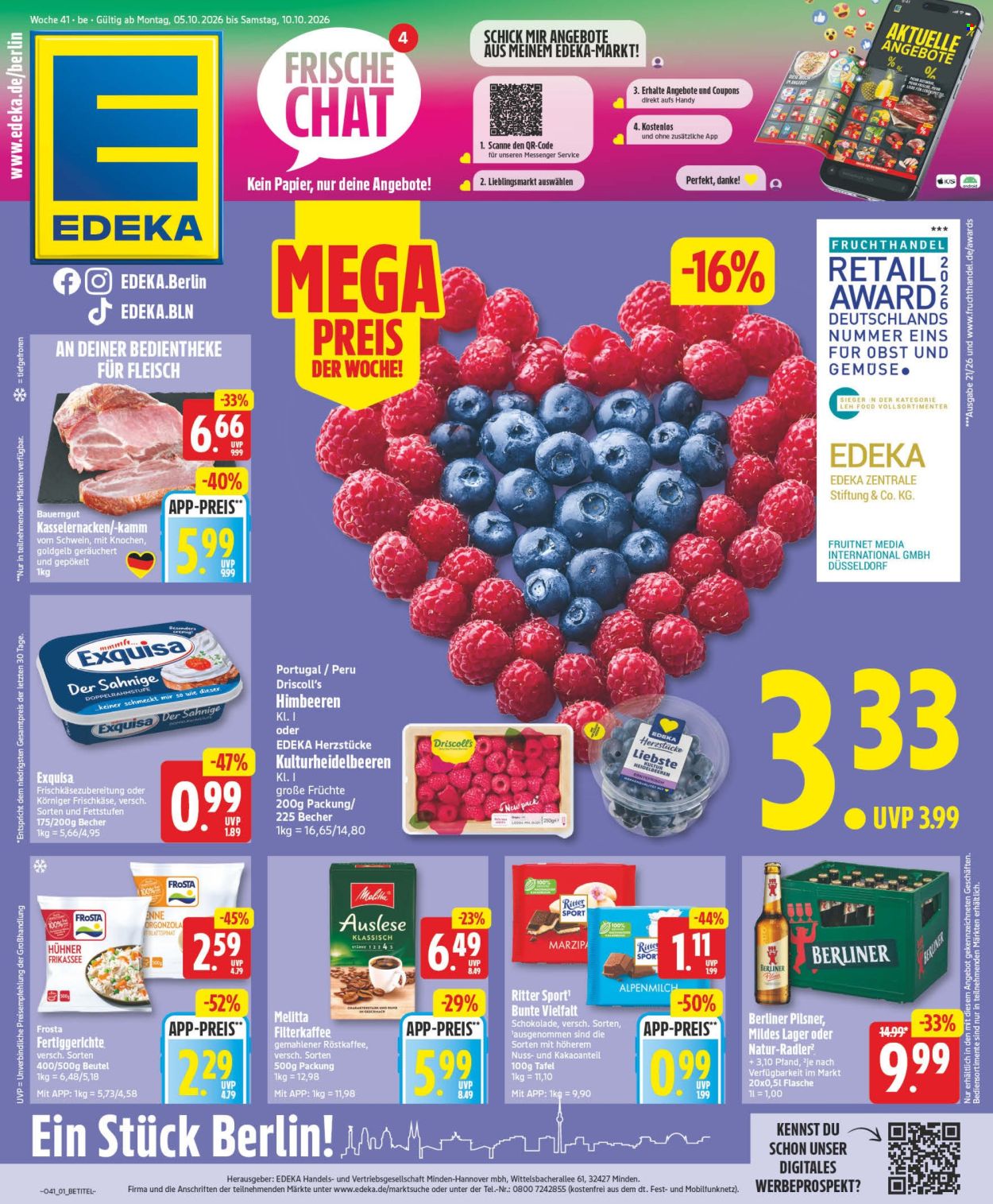 Edeka Prospekte  - 5.10.2026 - 10.10.2026. Seite 1