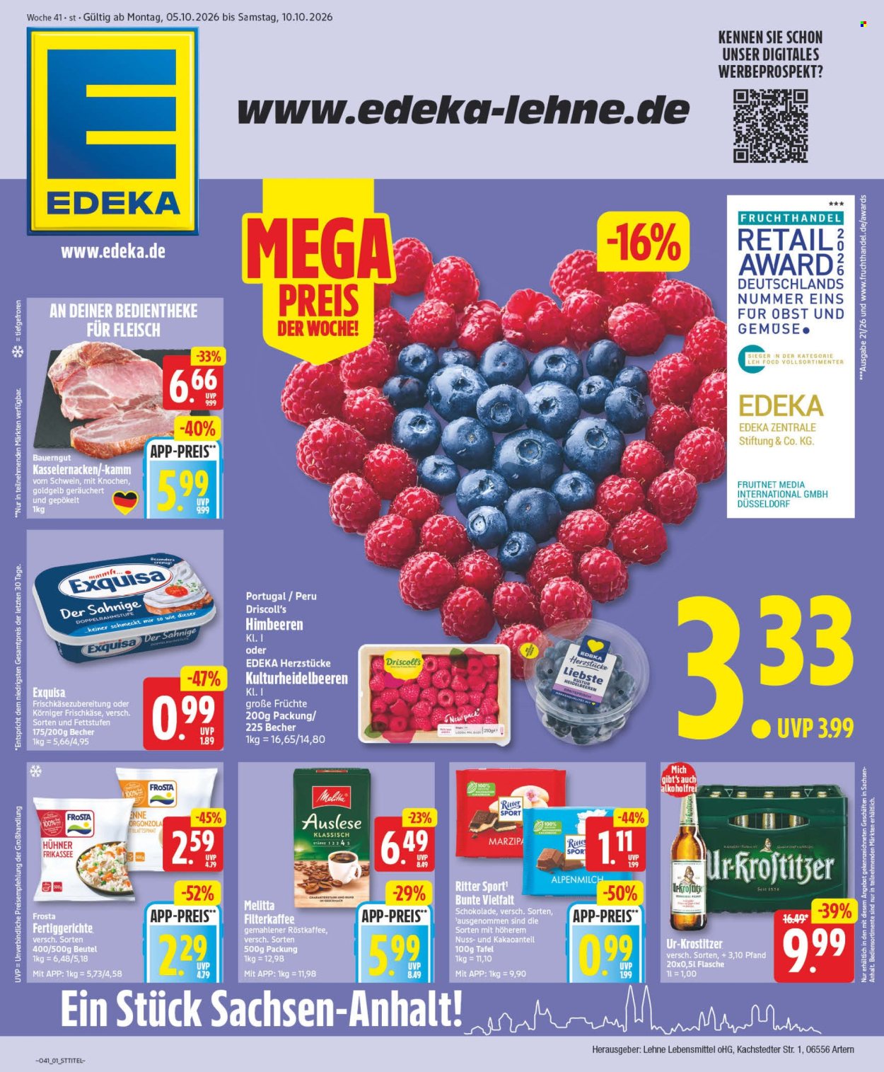 Edeka Prospekte  - 5.10.2026 - 10.10.2026. Seite 1
