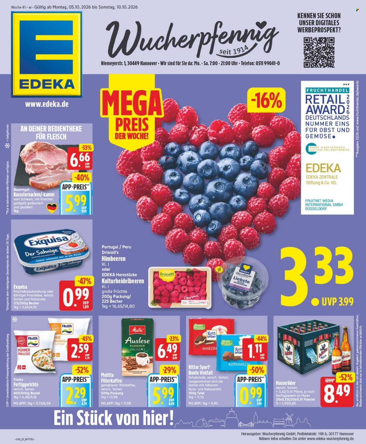 Edeka Prospekte  - 5.10.2026 - 10.10.2026. Seite 1