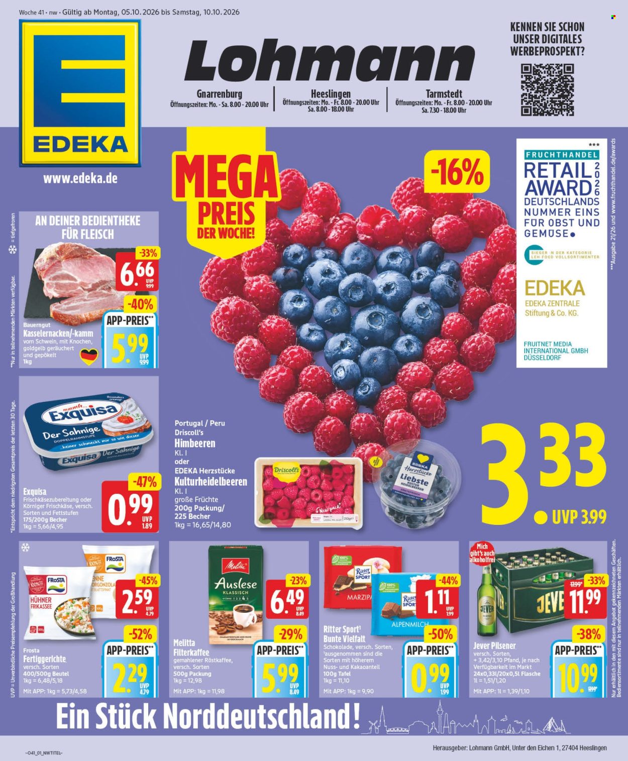 Edeka Prospekte  - 5.10.2026 - 10.10.2026. Seite 1