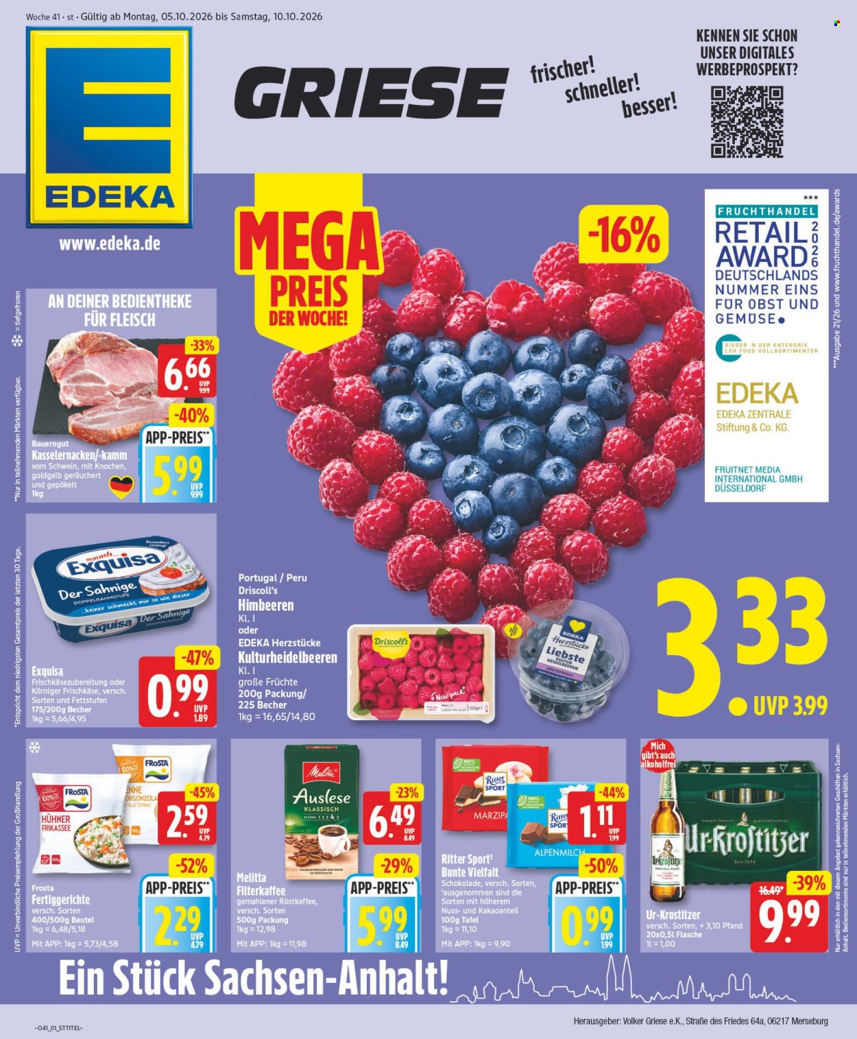 Edeka Prospekte  - 5.10.2026 - 10.10.2026. Seite 1