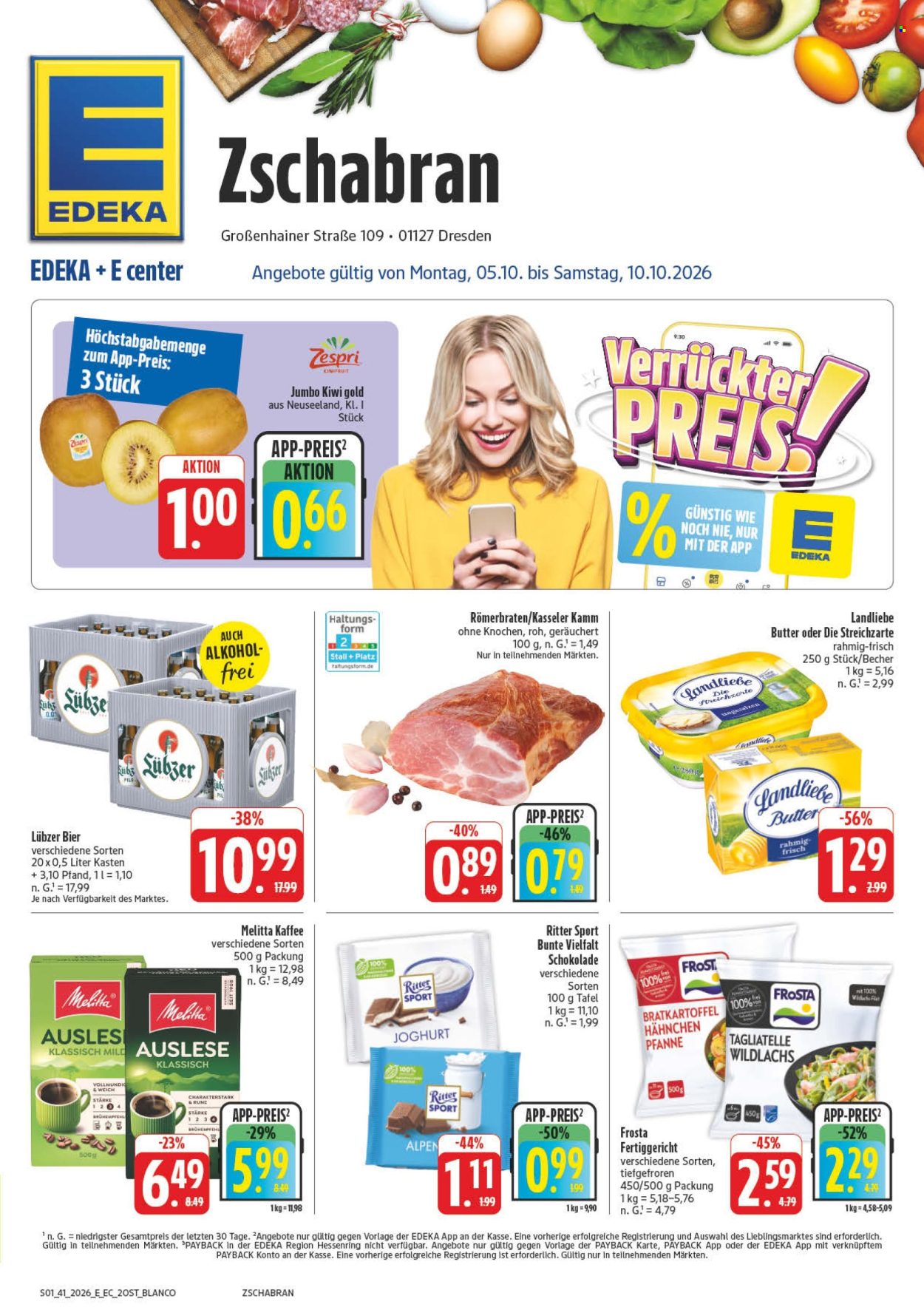 Edeka Prospekte  - 5.10.2026 - 10.10.2026. Seite 1