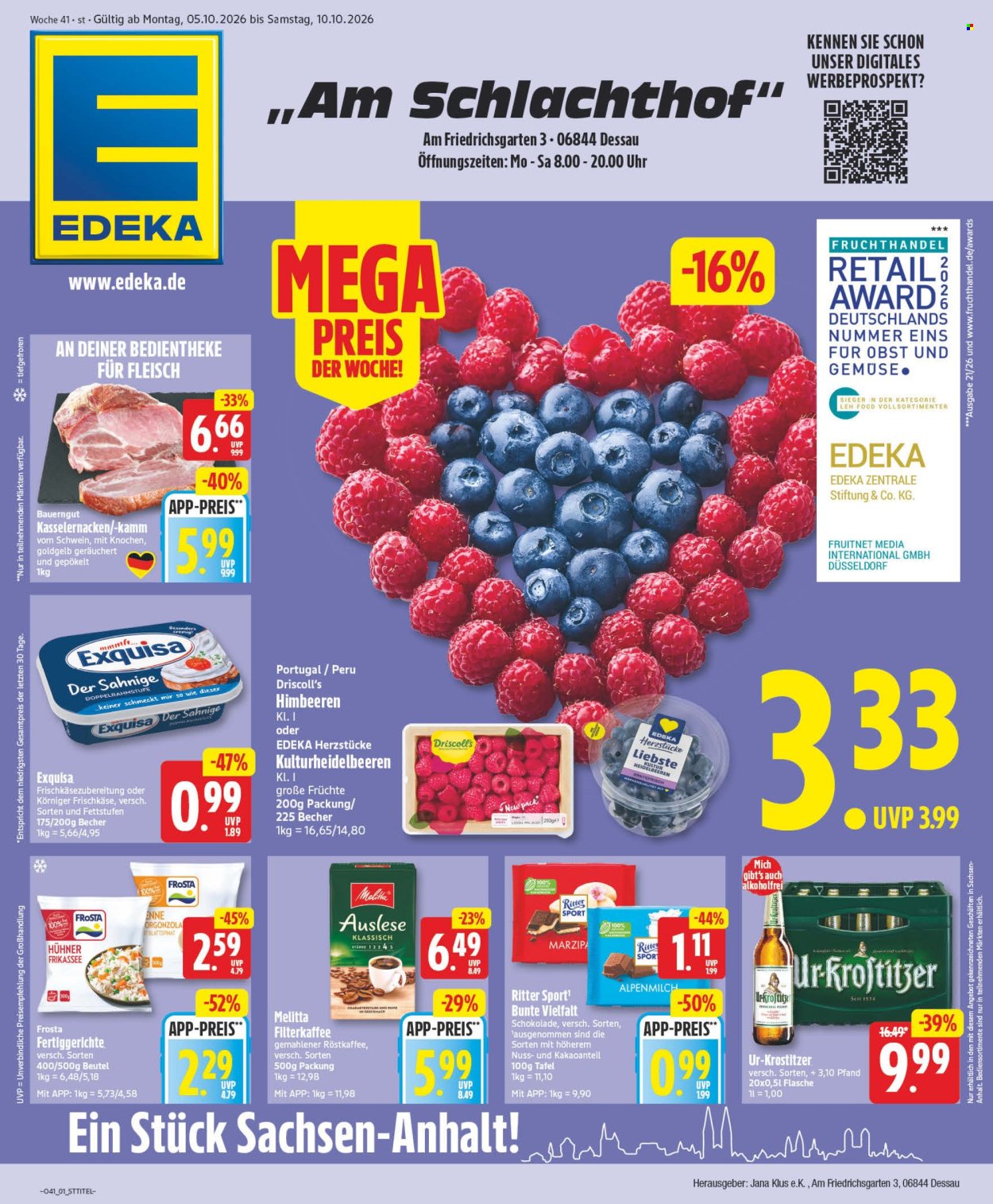 Edeka Prospekte  - 5.10.2026 - 10.10.2026. Seite 1