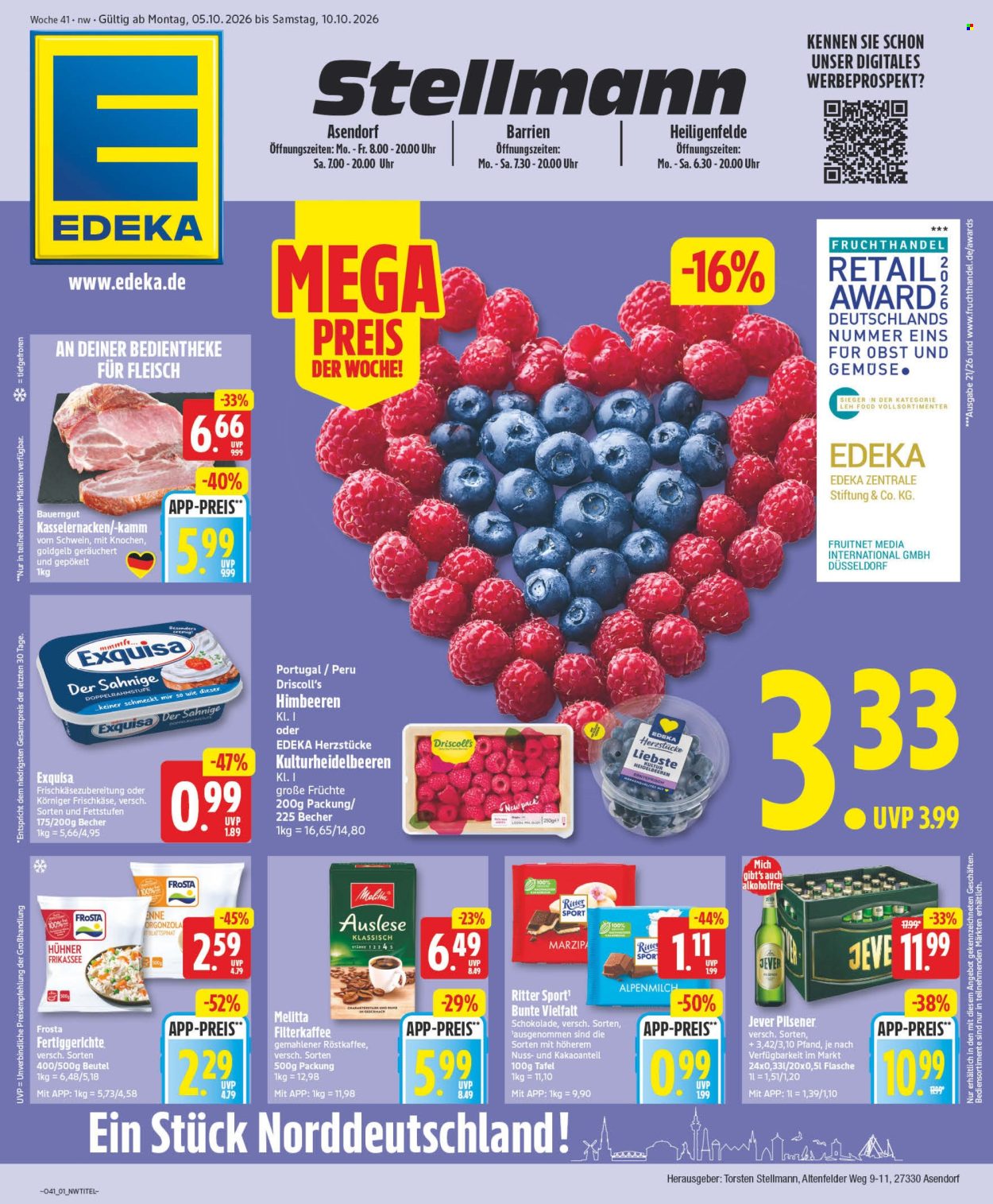 Edeka Prospekte  - 5.10.2026 - 10.10.2026. Seite 1