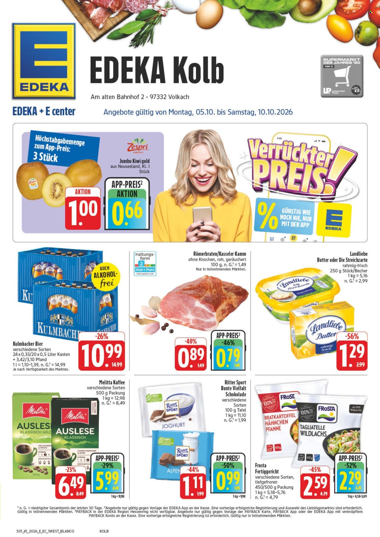 Edeka Prospekte  - 5.10.2026 - 10.10.2026. Seite 1