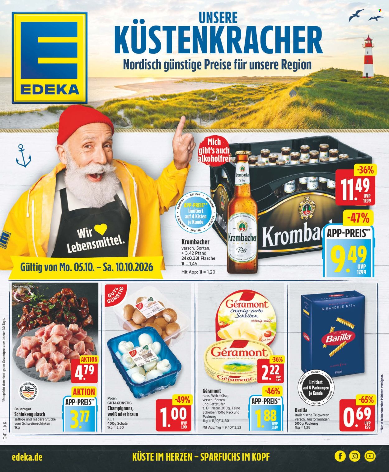 Edeka Prospekte  - 5.10.2026 - 10.10.2026. Seite 1