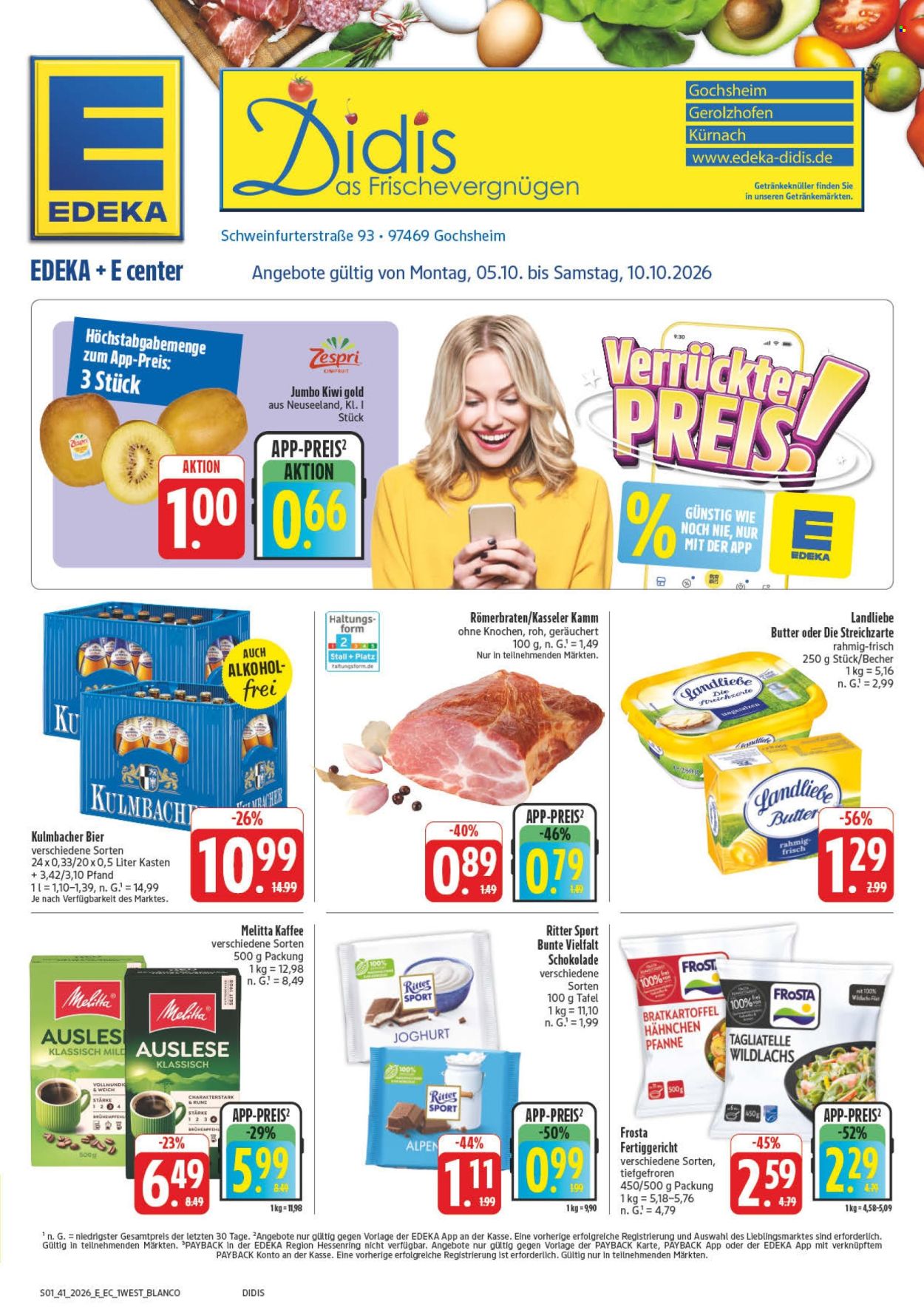 Edeka Prospekte  - 5.10.2026 - 10.10.2026. Seite 1