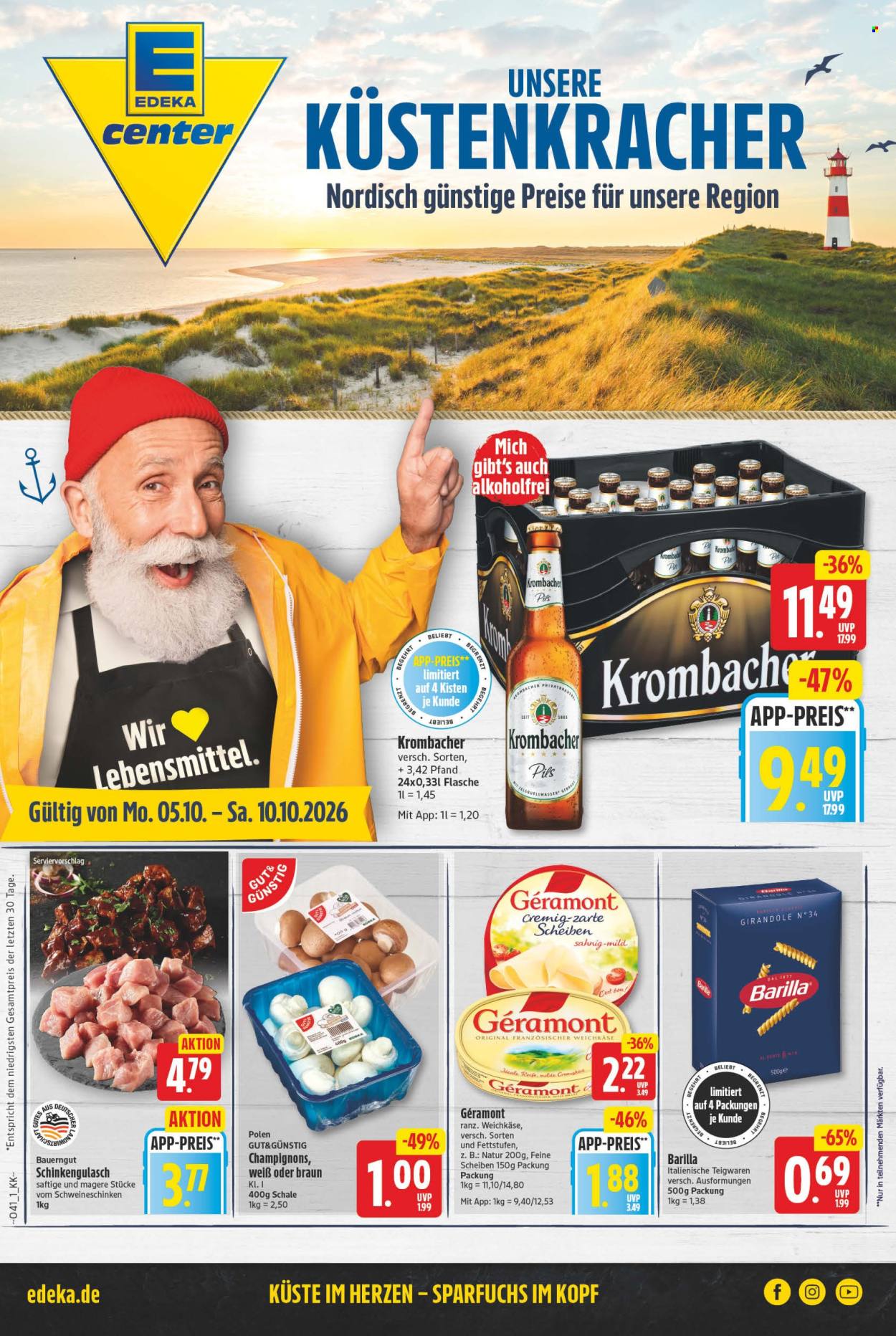 E center Prospekte  - 5.10.2026 - 10.10.2026. Seite 1
