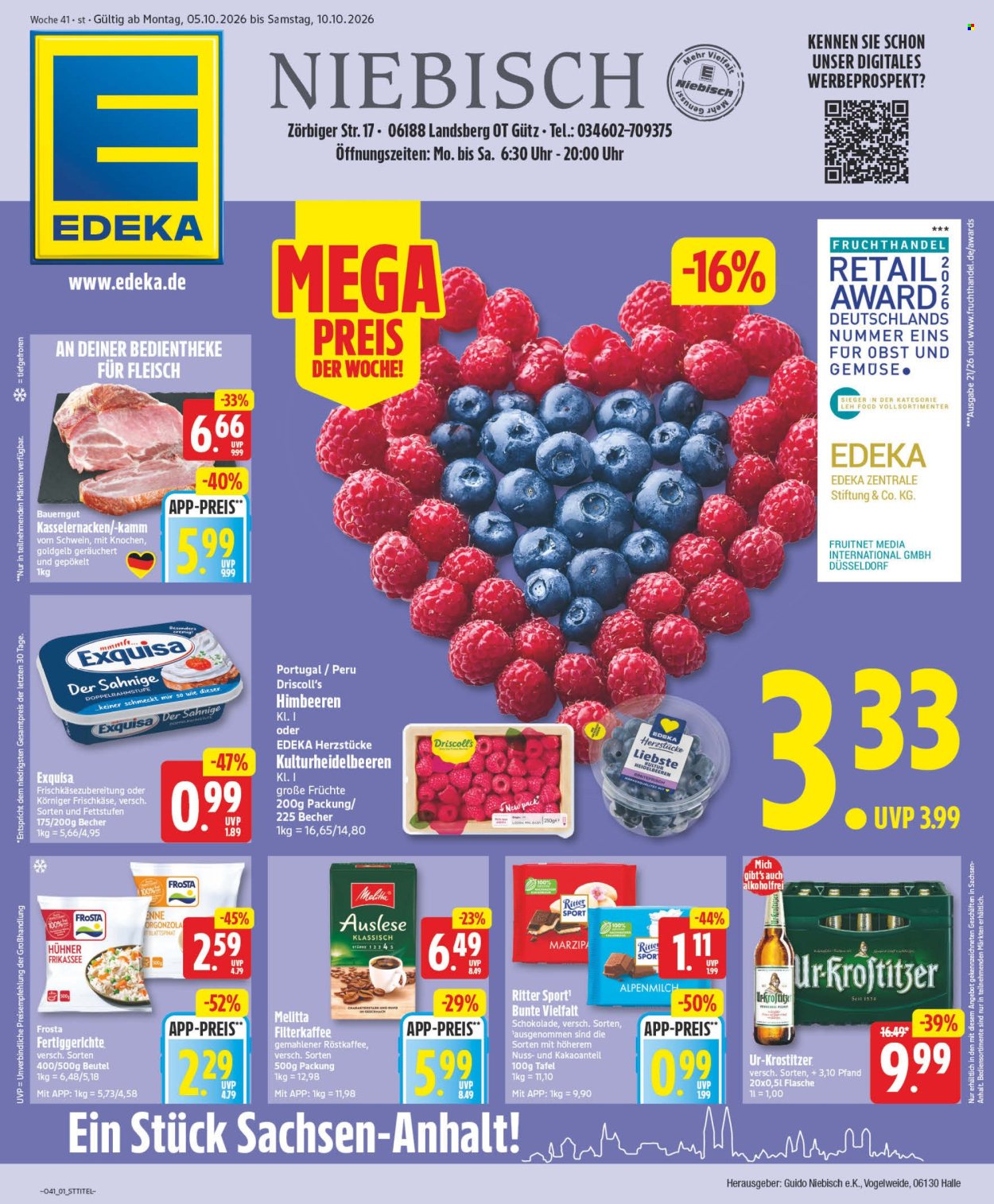 Edeka Prospekte  - 5.10.2026 - 10.10.2026. Seite 1