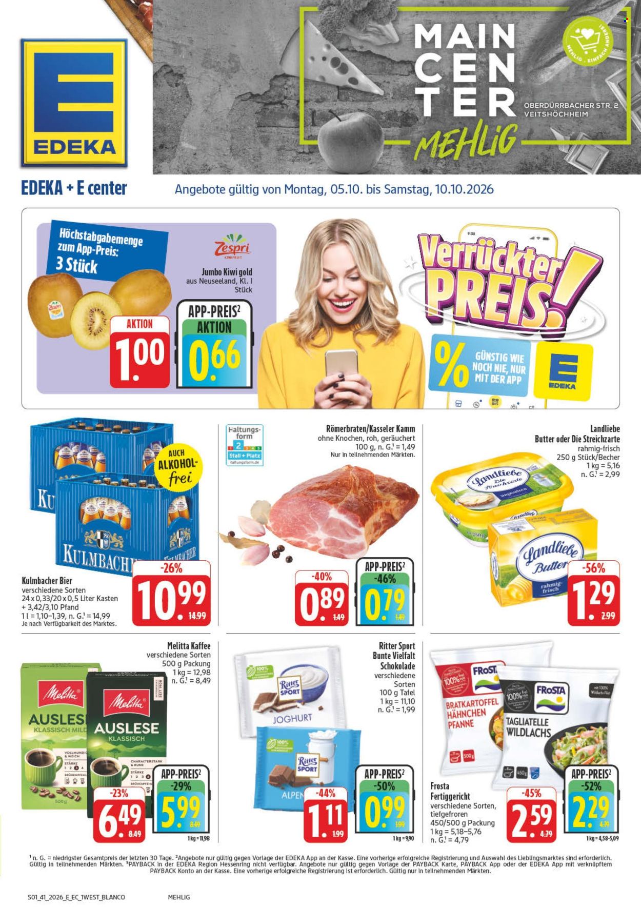 E center Prospekte  - 5.10.2026 - 10.10.2026. Seite 1